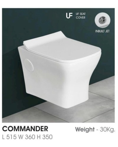Unitaz Commander 6364, keramika, ağ