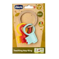 Прорезыватель Сhicco Teething Key Ring, 3-18 мес Прорезыватель Сhicco Teething Key Ring, 3-18 мес