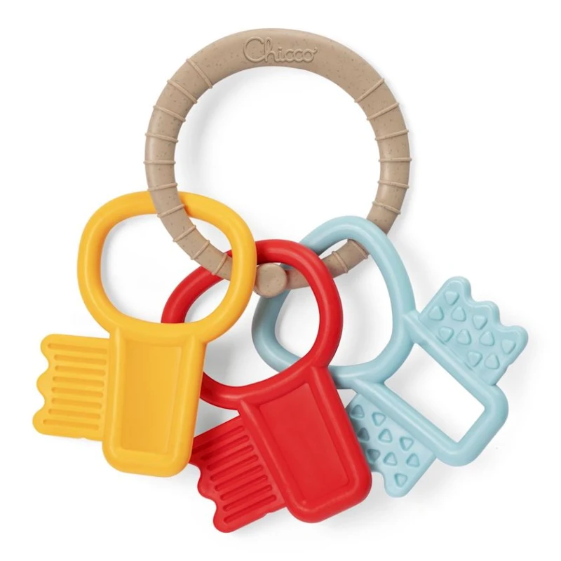 Прорезыватель Сhicco Teething Key Ring, 3-18 мес Прорезыватель Сhicco Teething Key Ring, 3-18 мес