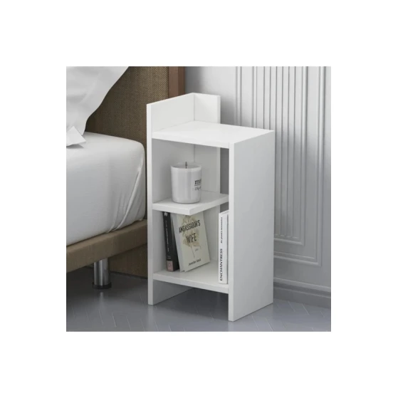 Тумба прикроватная Ev Plus Cansu, ЛДСП, белая, 60х30х22 см Тумба прикроватная Ev Plus Cansu, ЛДСП, белая, 60х30х22 см