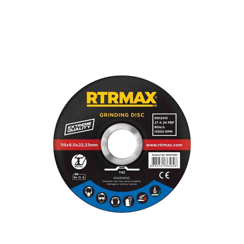 Диск шлифовальный Rtrmax RDG23060 230х22х6 мм Диск шлифовальный Rtrmax RDG23060 230х22х6 мм