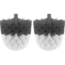 Набор насадок для ершика Mr.Siga, полипропилен, белый/серый, 2 шт