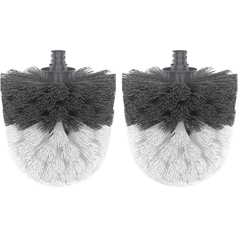 Набор насадок для ершика Mr.Siga, полипропилен, белый/серый, 2 шт