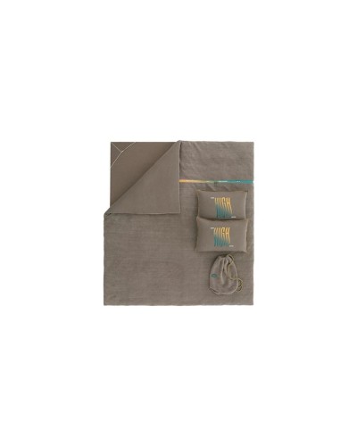 Yataq dəsti Yataş CoverMe High, yataq örtüyü 200x220 sm, mələfə 160х200 sm, yastıq üzü 50x70 sm (2 əd), ikinəfərlik, pambıq/poliester, qəhvəyi