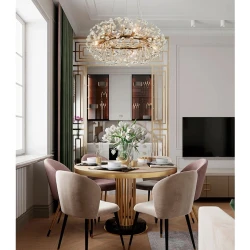 Люстра подвесная Şəms Aydınlatma 85006-500, 9xG9/LED, золотистая/хрусталь, размер 500 мм - 5179-500 Люстра подвесная Şəms Aydınlatma 85006-500, 9xG9/LED, золотистая/хрусталь, размер 500 мм - 5179-500