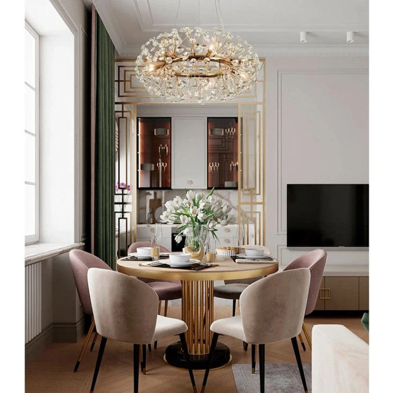 Люстра подвесная Şəms Aydınlatma 85006-500, 9xG9/LED, золотистая/хрусталь, размер 500 мм - 5179-500 Люстра подвесная Şəms Aydınlatma 85006-500, 9xG9/LED, золотистая/хрусталь, размер 500 мм - 5179-500