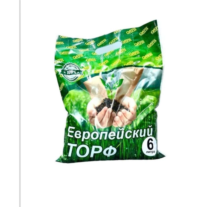 Торф для растений Oazis Европейский 6 л Торф для растений Oazis Европейский 6 л
