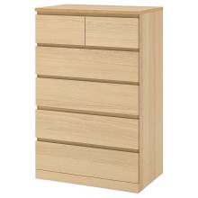 Komod IKEA Malm, bej, 80x123 sm