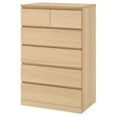 Komod IKEA Malm, bej, 80x123 sm