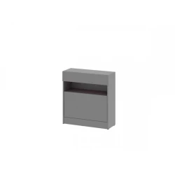 Тумба для обуви Art Mebel 64, ламинат, серая, 45х50х30 см