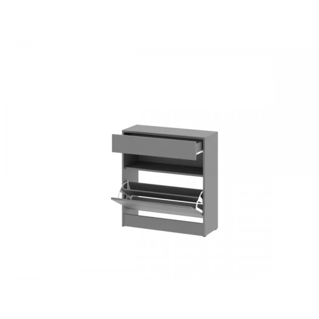 Тумба для обуви Art Mebel 64, ламинат, серая, 45х50х30 см Тумба для обуви Art Mebel 64, ламинат, серая, 45х50х30 см