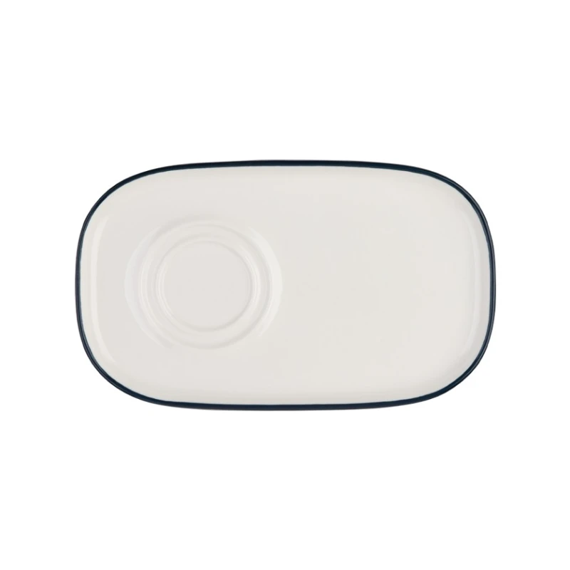 Блюдо ID-Fine Modest Navy Mesa, фарфор, белое/синее, 22 см Блюдо ID-Fine Modest Navy Mesa, фарфор, белое/синее, 22 см