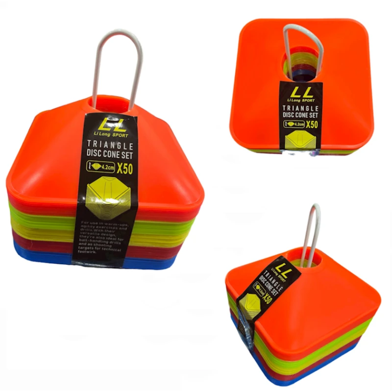 Тренировочные конусы WS0492, разноцветные, 50 шт