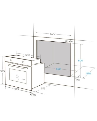 Soba Midea MO82170GB