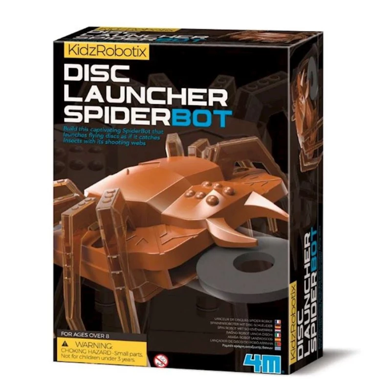 Электронный конструктор 4М KidzRobotix Disc Launcher Spider, 8+ лет
