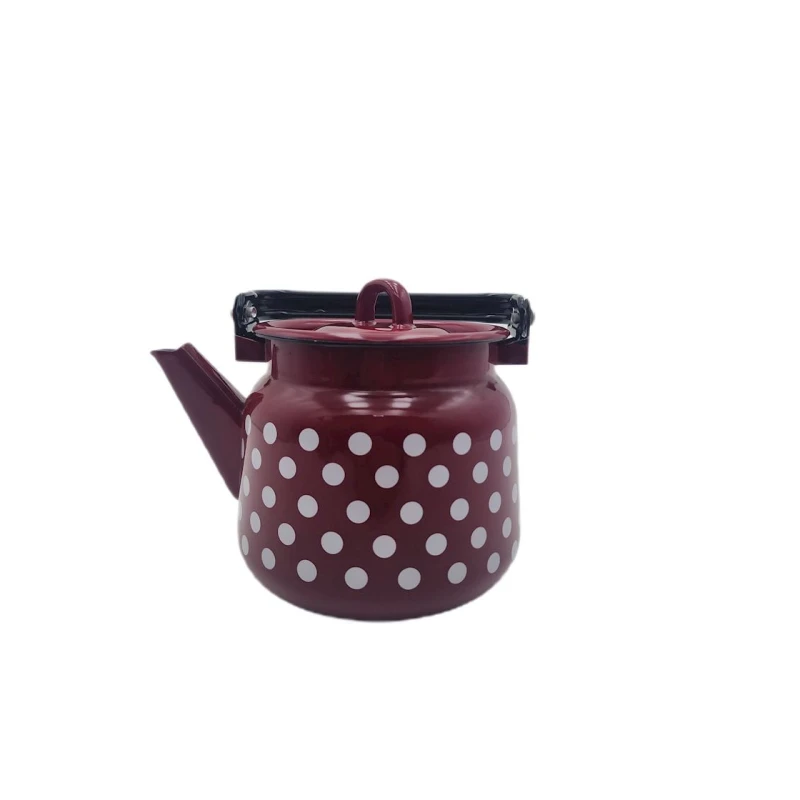 Чайник для кипячения воды СтальЭмаль С2714.ЯР*75, 2300 мл, эмалированная сталь, вишневый горох Чайник для кипячения воды СтальЭмаль С2714.ЯР*75, 2300 мл, эмалированная сталь, вишневый горох