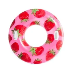 Надувной круг Intex 56261 Тропические Фрукты - Клубника 107 см