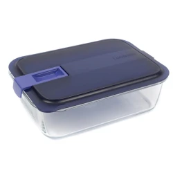 Контейнер для хранения продуктов Luminarc TBP296831313, 1970 мл, 1 шт., стекло/пластик, черный/прозрачный