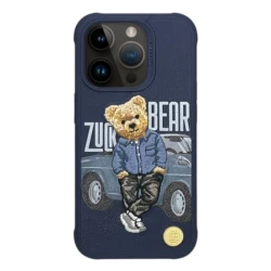 Çexol Zuck Bear San Francisco Fortune Apple iPhone 15 Pro üçün Blue Bear - 6974057390145
