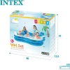 Надувной бассейн Intex H56225588475, 229x229x66 см, 990 л, синий