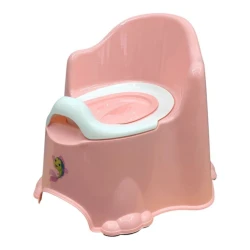 Горшок детский UM001001156, пластик, розовый, 12+ месяцев Горшок детский UM001001156, пластик, розовый, 12+ месяцев