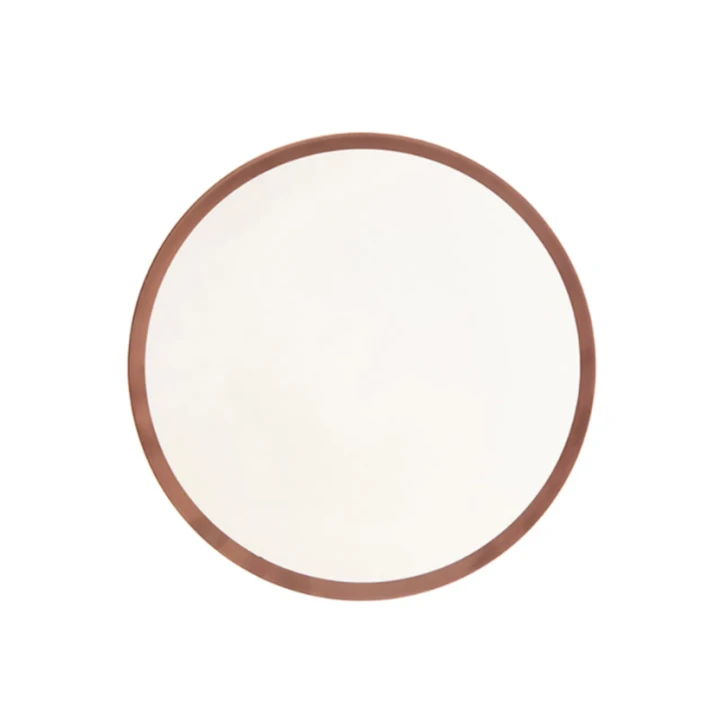 Набор столовой посуды Porland Copper Line 04ALM005234, 60 предметов, 12 персон, фарфор, белый/бронзовый