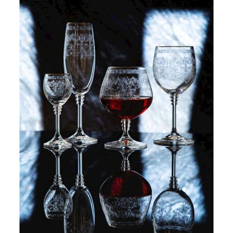 Бокал для вина Hom-me Baroque 104257, 190 мл, прозрачный Бокал для вина Hom-me Baroque 104257, 190 мл, прозрачный