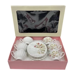 Набор чашек с блюдцами Sahara 00004407, разноцветный, 12 шт