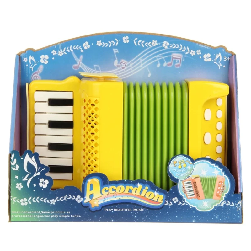 Oyuncaq akkordeon AD-45, yaşıl/sarı