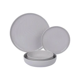 Набор тарелок Kutahya Porselen Capri Moderna Pearl Dg-70, 24 предмета, фарфор, на 6 персон, бежевый