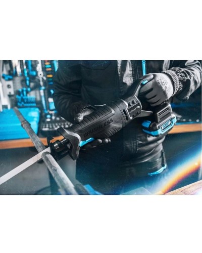 Akkumulyatorlu pistonlu mişar Högert HT2E252-B14RS, akkumulyator və keys ilə
