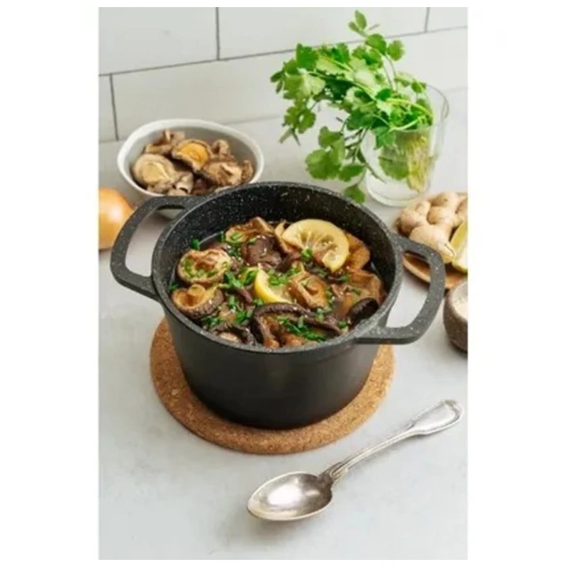 Qazan NMP Каменная, qranit, qara, 1.5 l, 13.4 sm Qazan NMP Каменная, qranit, qara, 1.5 l, 13.4 sm