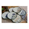 Набор десертных тарелок Porland Flower Garden 04POR034189, фарфор, разноцветный, 20 см, 6 шт