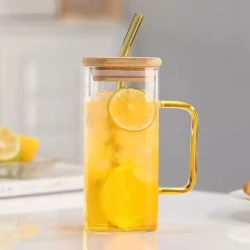 Чашка 415, стекло, с трубочкой, 400 мл Чашка 415, стекло, с трубочкой, 400 мл