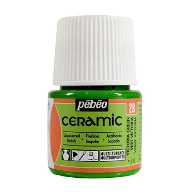 Краска для керамики Pebeo Ceramic 28 Green, Зеленый, 45 мл