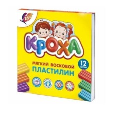 Yumşaq mum plastilini Луч Кроха, 12 rəng, 180 q