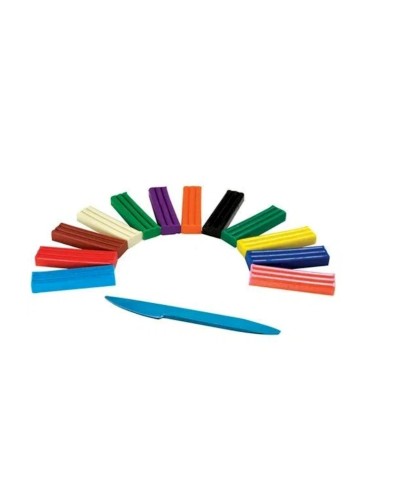 Yumşaq mum plastilini Луч Кроха, 12 rəng, 180 q
