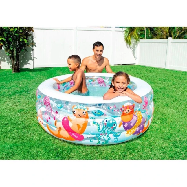 Надувной бассейн Intex H581995480, 152x56 см, 318 л Надувной бассейн Intex H581995480, 152x56 см, 318 л