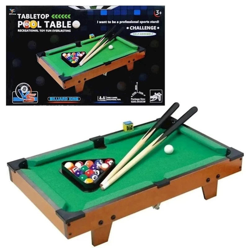 Настольный бильярд Tabletop Pool Table Зеленый/Коричневый Настольный бильярд Tabletop Pool Table Зеленый/Коричневый