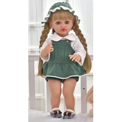 Kukla Reborn JX-299-38, yaşıl, 55 sm