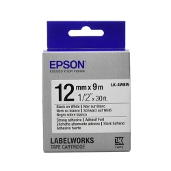 Лента Epson Tape LK4WBW Black/White (C53S654016)