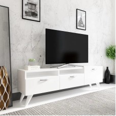 TV üçün tumba ev_12116158, laminat, ağ, 180x45x45 sm
