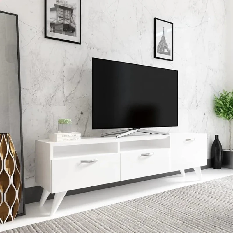 TV üçün tumba ev_12116158, laminat, ağ, 180x45x45 sm TV üçün tumba ev_12116158, laminat, ağ, 180x45x45 sm