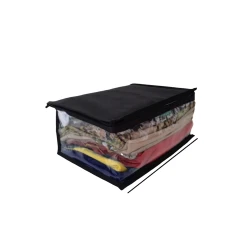 Сундучок 032/S, черный/прозрачный, 30x40x15 см