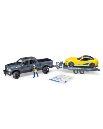Yolsuzluq avtomobili Bruder Roadster, plastik, rəngbərəng, 20x34.8x51.5 sm, 3 yaşdan