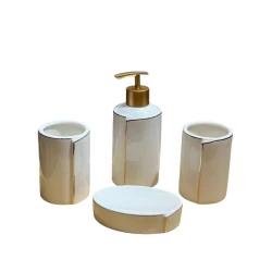 Набор для ванной AA-ES-066, керамика, белый, 4 предмета Набор для ванной AA-ES-066, керамика, белый, 4 предмета