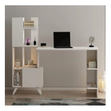 Kompüter masası Art Mebel 100, ağ, 120x170x60 sm