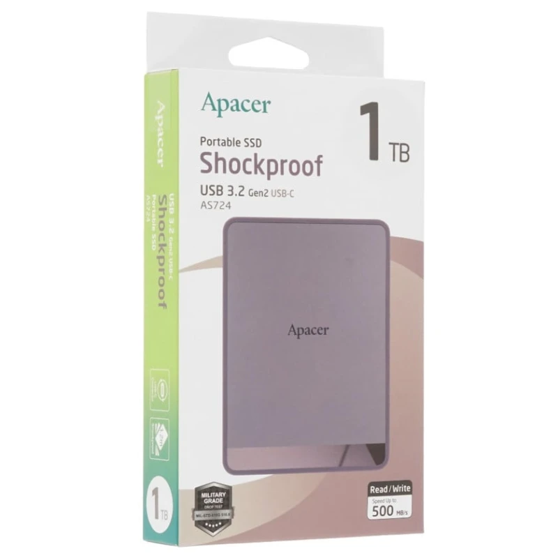 SSD-накопитель Apacer AS724 1 ТБ USB 3.2 Gen 2 SSD-накопитель Apacer AS724 1 ТБ USB 3.2 Gen 2