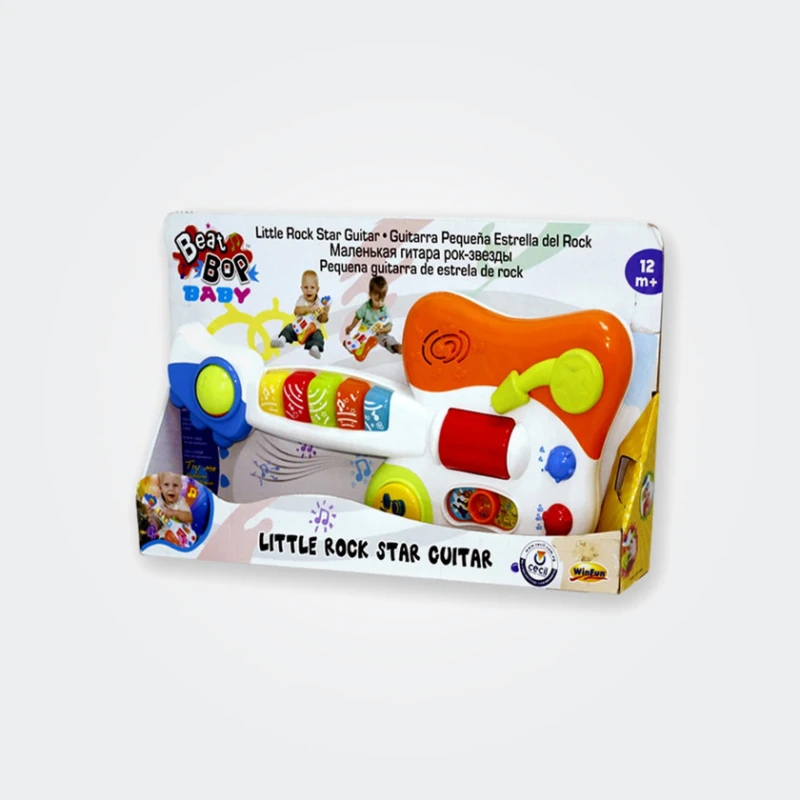 Uşaqlar üçün gitara Winfat Little Rock Star Guitar, plastik, 12+ ay Uşaqlar üçün gitara Winfat Little Rock Star Guitar, plastik, 12+ ay