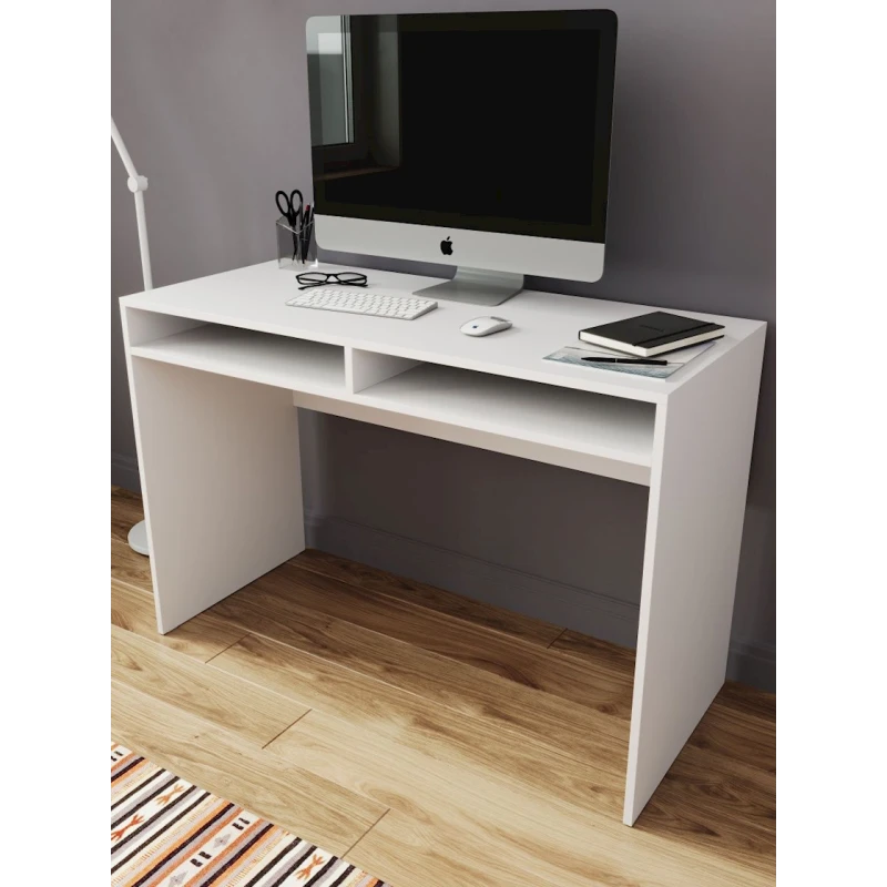 Письменный стол Letta 76x52x110 см, ЛДСП, белый Письменный стол Letta 76x52x110 см, ЛДСП, белый